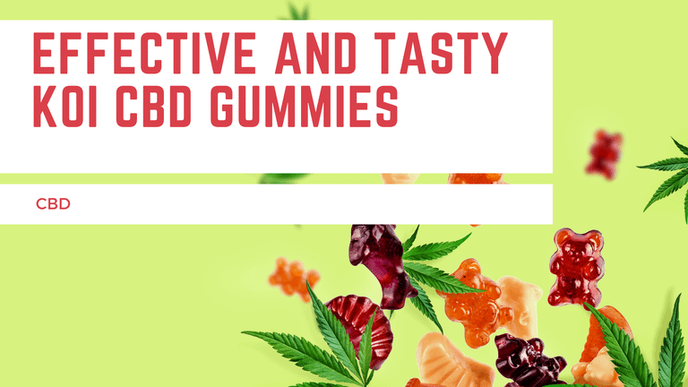 Effective and Tasty KOI CBD Gummies