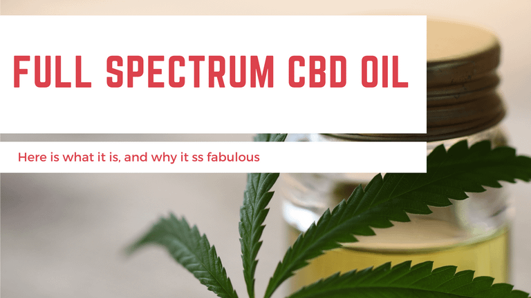 Full Spectrum CBD Oil, Here is What It Is, and Why It’s fabulous.