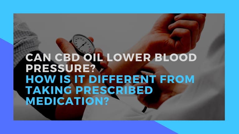 Can CBD Oil Lower Blood Pressure? How is it Different From Taking Prescribed Medication?