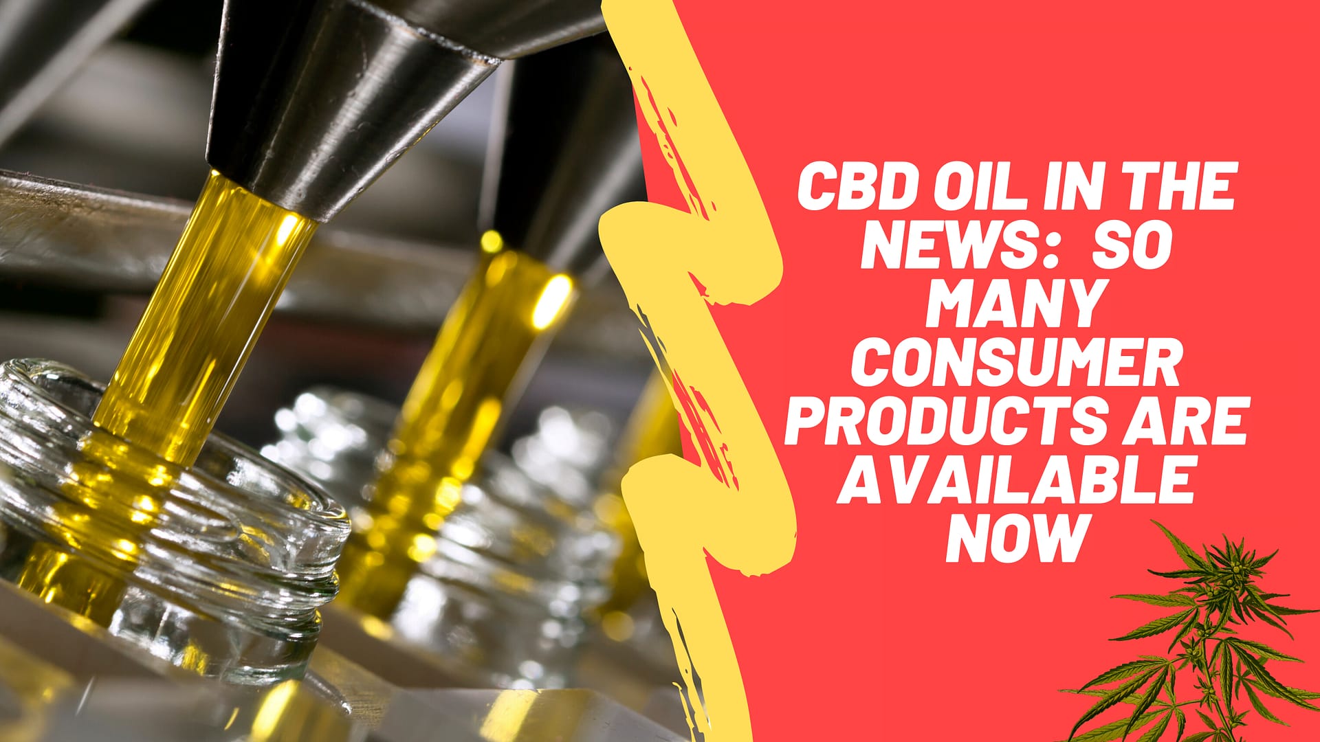 CBD Oil In The News:  So Many Consumer Products Are Available Now