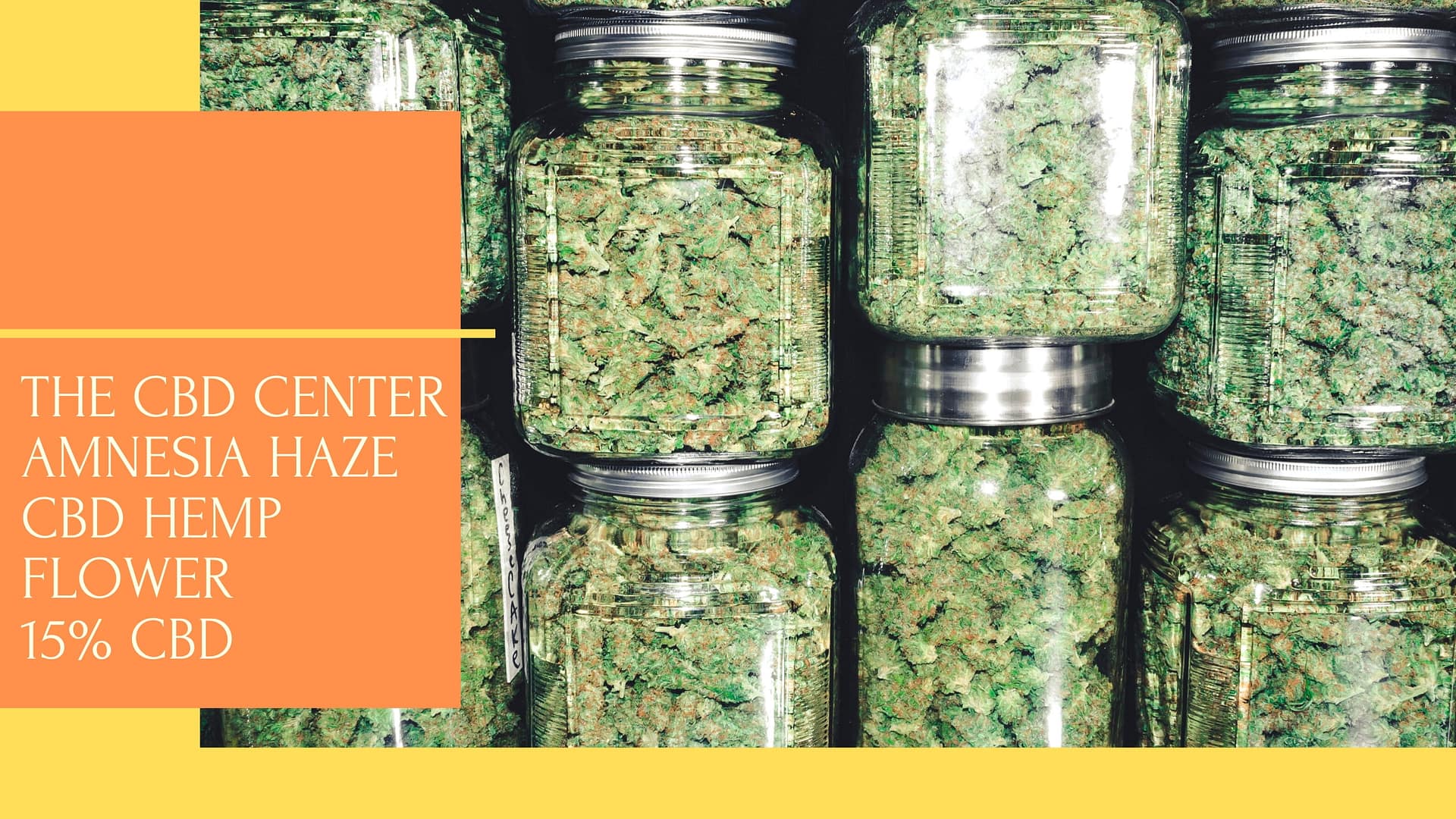 THECBDCENTER – AMNESIA HAZE – CBD HEMP FLOWER – 15% CBD 👀👀