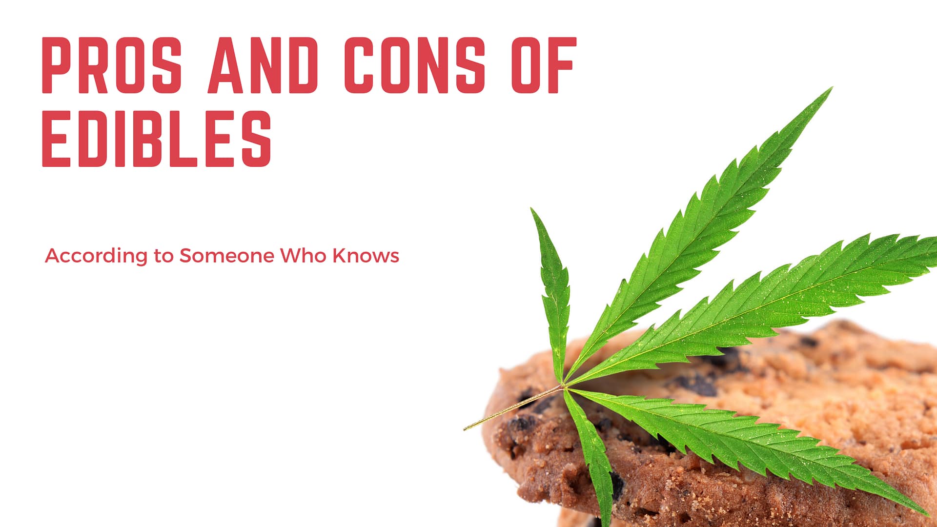 Advantages and Disadvantages of Edibles, According to Someone Who Knows